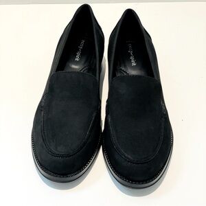 Easy Spirit black suede loafers